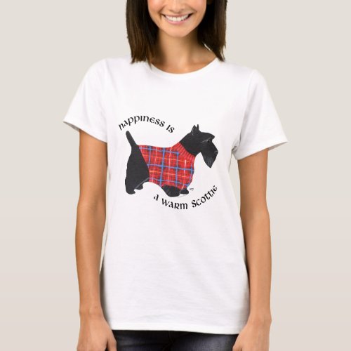 Scottish Terrier Happiness _ Red Plaid Sweater