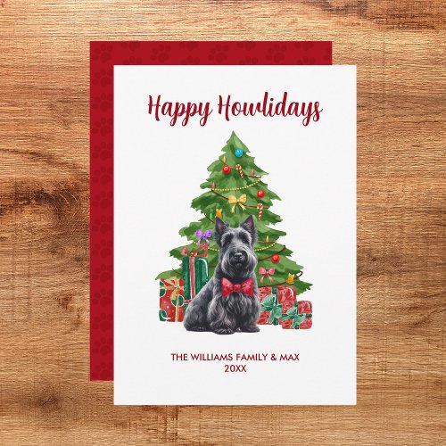 Scottish Terrier Happy Howlidays Card