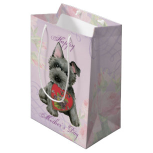 Scottish Terrier Heart Mom Medium Gift Bag