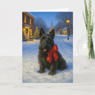 Scottish Terrier Holiday Card