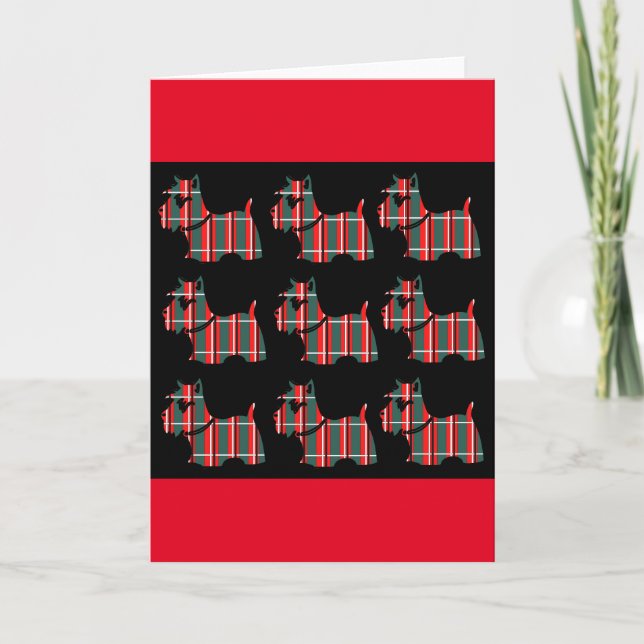 SCOTTISH TERRIER HOLIDAY CARD (Front)