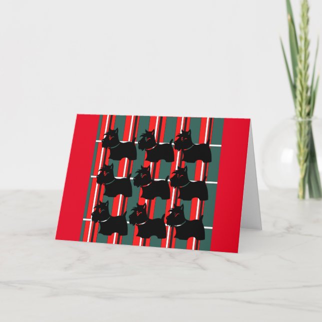 SCOTTISH TERRIER HOLIDAY CARD (Front)