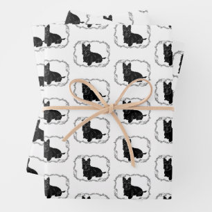 Scottish Terrier in Celtic Frame Wrapping Paper Sheets