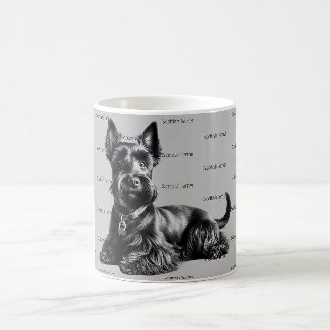 Scottish Terrier in Coffee Mug (Center)