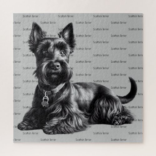 Scottish Terrier in Jigsaw Puzzle