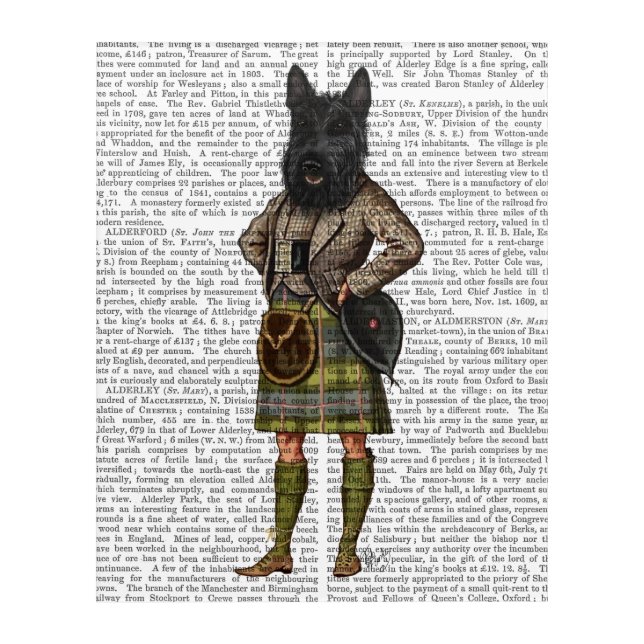 Scottish Terrier in Kilt Acrylic Print (Front)