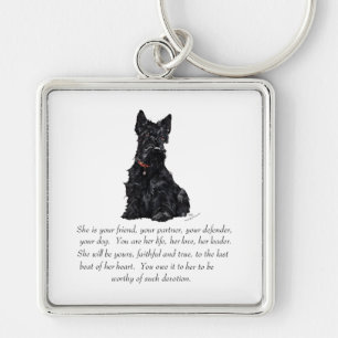 Scottish Terrier Keepsake - FEMALE Keychain