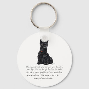 Scottish Terrier Keepsake - FEMALE Keychain