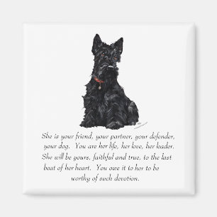 Scottish Terrier Keepsake - FEMALE Magnet