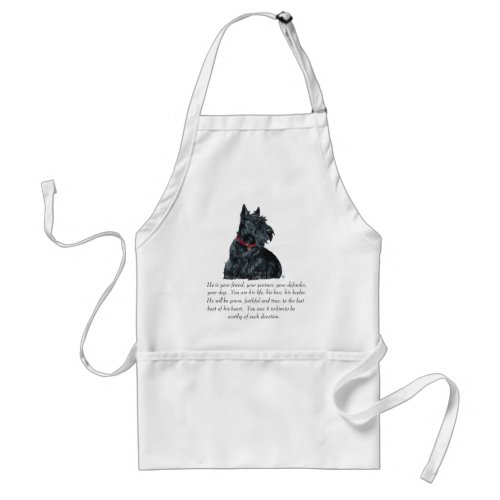 Scottish Terrier Keepsake _ MALE Dog Adult Apron