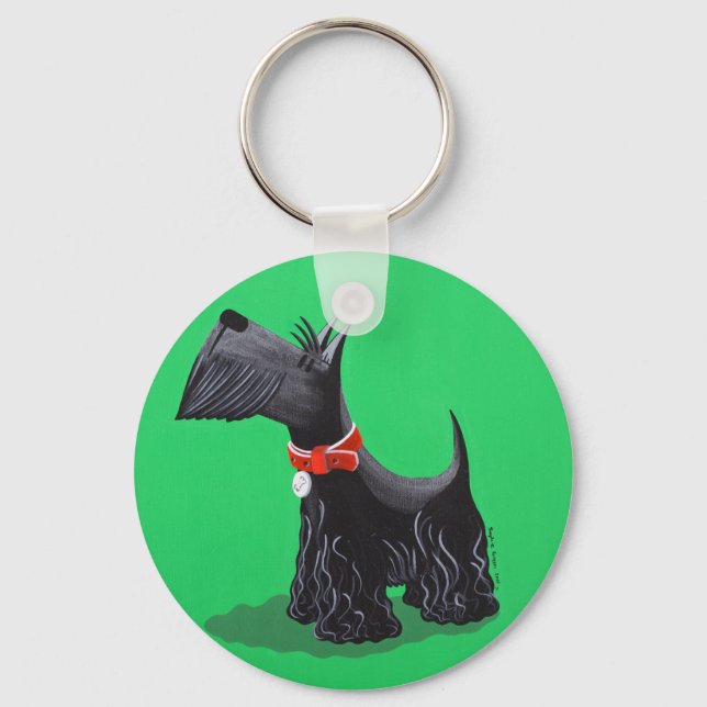 Scottish Terrier Keychain (Front)