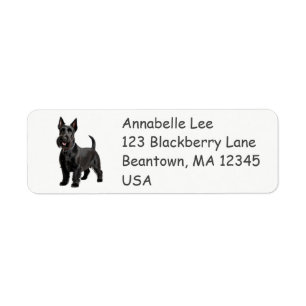 Scottish Terrier Label