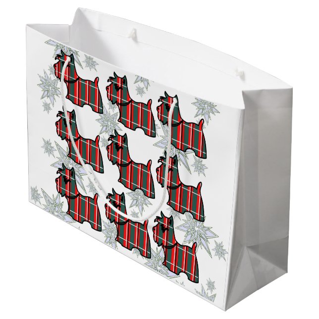 SCOTTISH TERRIER LARGE GIFT BAG (Back Angled)