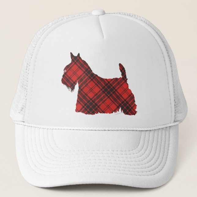 Scottish Terrier Maxwell Tartan Trucker Hat (Front)
