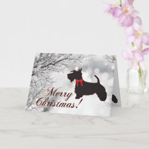Scottish Terrier Merry Christmas Card