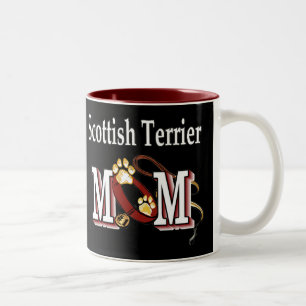 Scottish Terrier MOM Gifts Two-Tone Coffee Mug