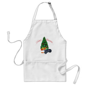 Scottish Terrier Nap Christmas Adult Apron