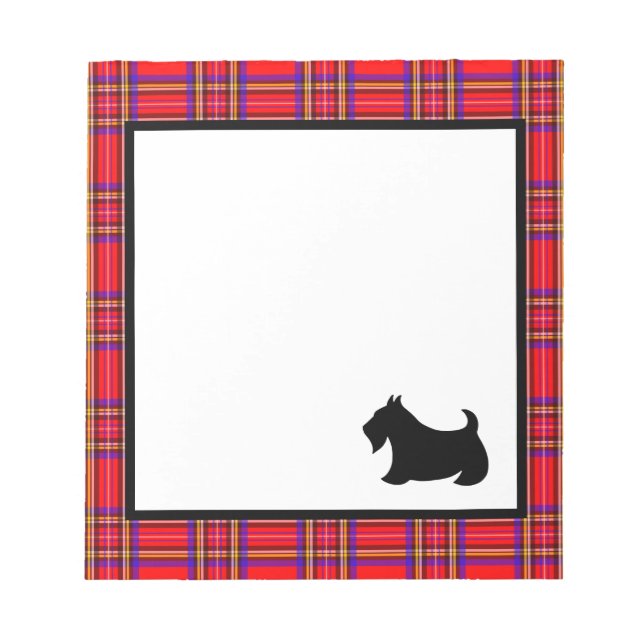 Scottish Terrier Notepad Gift (Front)