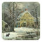 Scottish Terrier Old Fashioned Winter Square Stick