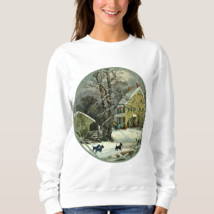 Scottish Terrier Old Fashioned Winter Sweatshirt