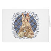 Scottish Terrier on Tartan (Front Horizontal)