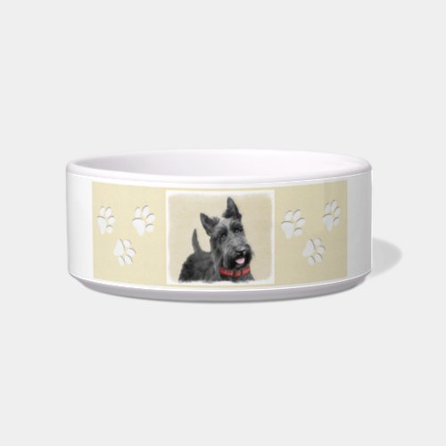 Scottish Terrier Painting _ Cute Original Dog Art Bowl