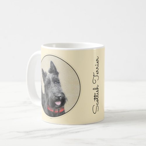 Scottish Terrier Painting _ Cute Original Dog Art Coffee Mug