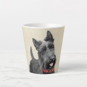 Scottish Terrier Painting - Cute Original Dog Art Latte Mug