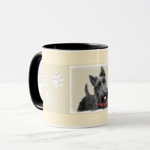 Scottish Terrier Painting _ Cute Original Dog Art Mug