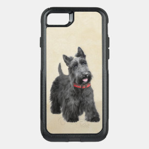 Scottish Terrier Painting - Cute Original Dog Art OtterBox Commuter iPhone SE/8/7 Case