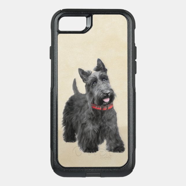 Scottish Terrier Painting - Cute Original Dog Art Otterbox iPhone Case (Back)