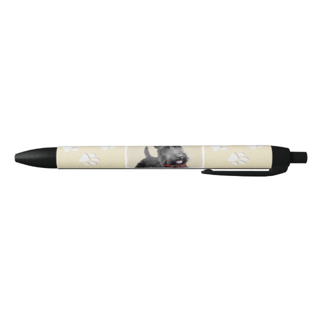 Scottish Terrier Painting - Cute Original Dog Art Pen (Bottom)