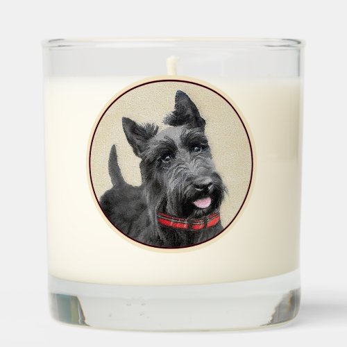 Scottish Terrier Painting _ Cute Original Dog Art Scented Candle