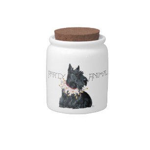 Scottish Terrier Party Animal Candy Jar