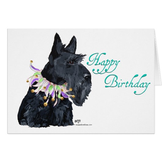 Scottish Terrier Party Animal Cards (Front Horizontal)