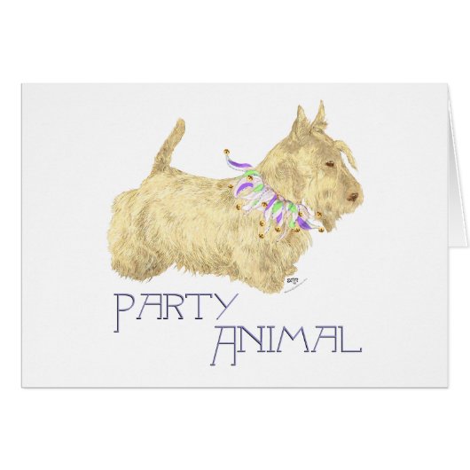 Scottish Terrier Party Animal Cards (Front Horizontal)