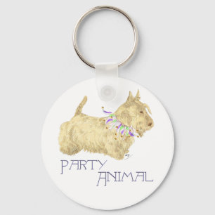 Scottish Terrier Party Animal Keychain