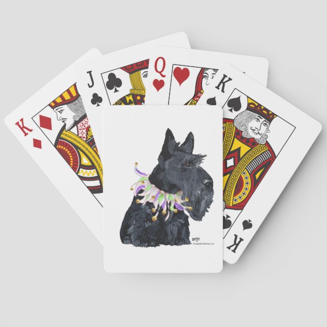 Scottish Terrier Party Animal Poker Cards (Back)