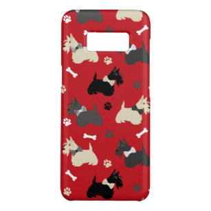Scottish Terrier Paws and Bones Red Case-Mate Samsung Galaxy S8 Case