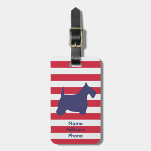 Scottish Terrier Personalize Luggage Tag