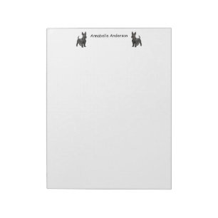 Scottish Terrier Personalize Notepad