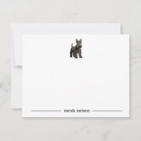 Scottish Terrier Personalized Note Cards