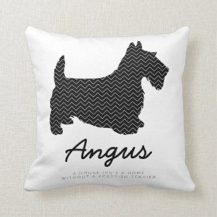 Scottish Terrier Personalized Throw Pillow