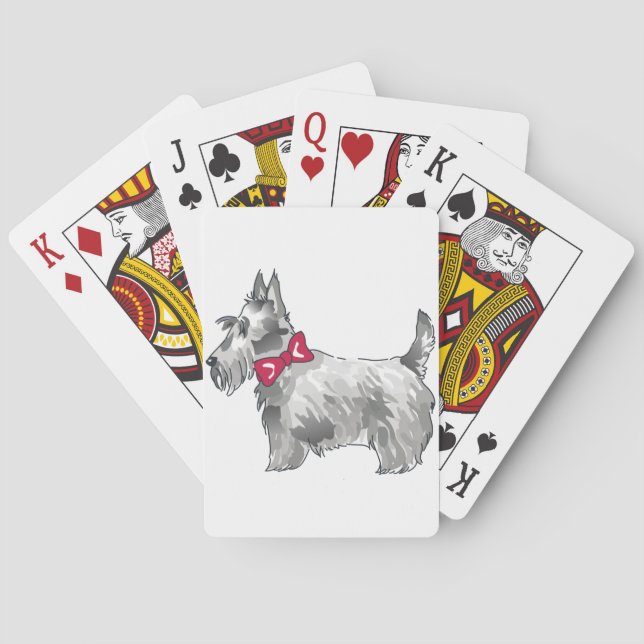 Scottish Terrier Poker Cards (Back)