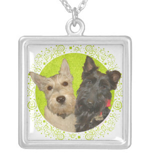 Scottish Terrier Portrait Necklace