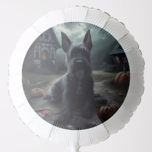 Scottish Terrier Pumpkins Halloween Scary Balloon