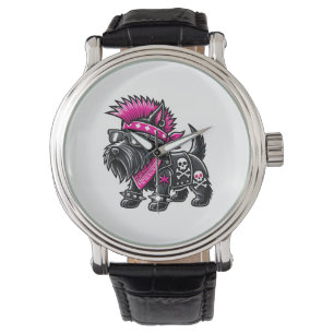 Scottish Terrier Punk Music Watch