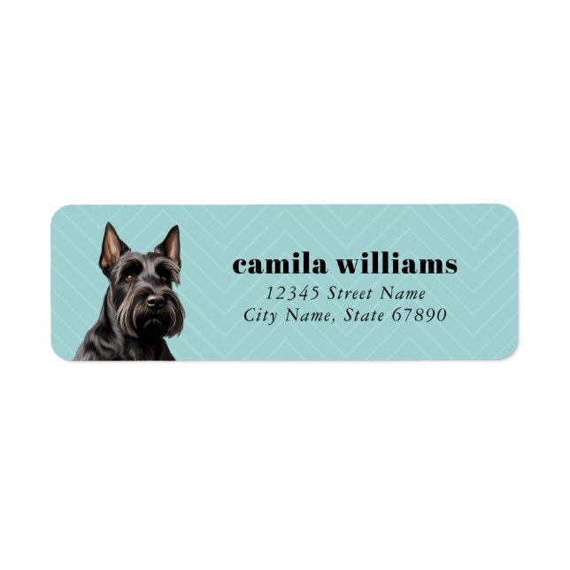 Scottish Terrier Return Address Labels (Front)