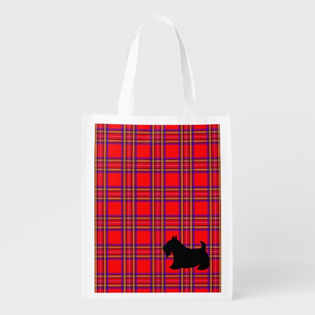 Scottish Terrier Reusable Grocery Bag (Front)