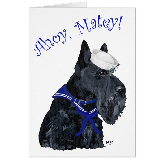 Scottish Terrier Sailor Cards (Front)
